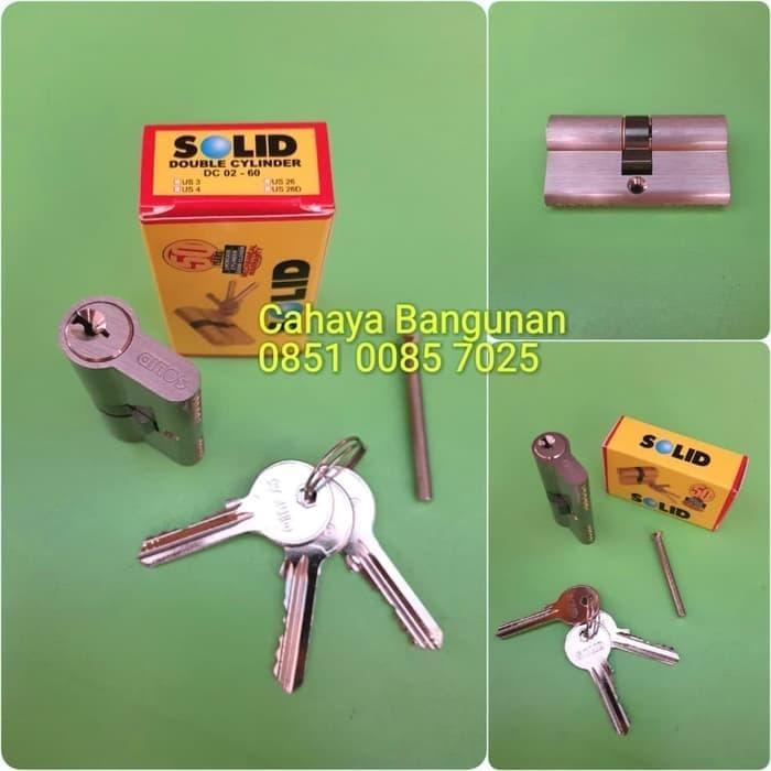 "New" Silinder Anak Body Kunci Pintu SOLID MASTER KEY Double Cylinder DC 02