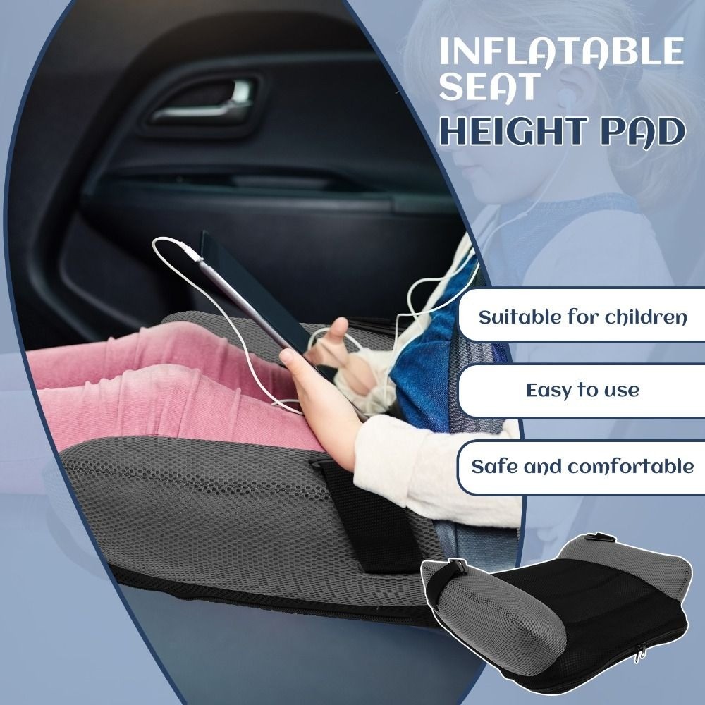 New Portable Inflatable Car Booster Seat Cushion with Storage Bag Comfort Booster Seat Safety Travel