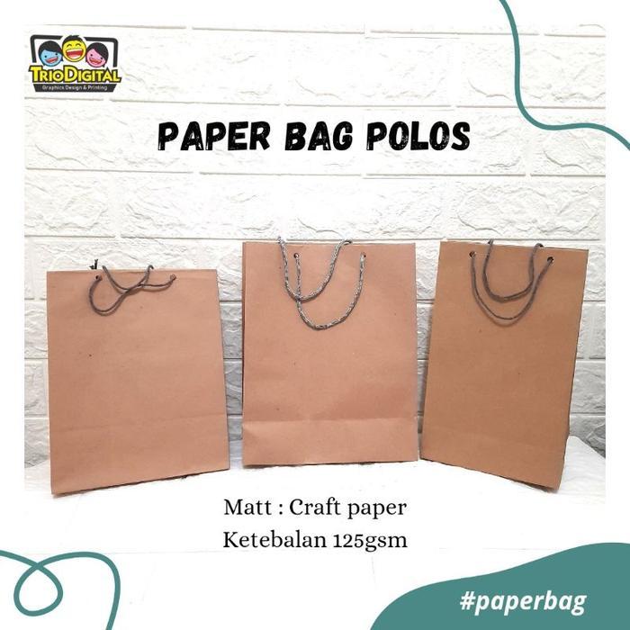 ( Isi 12Pcs) Paperbag Polos Tas Kertas Tas Songgong Tas Hajatan Tbk