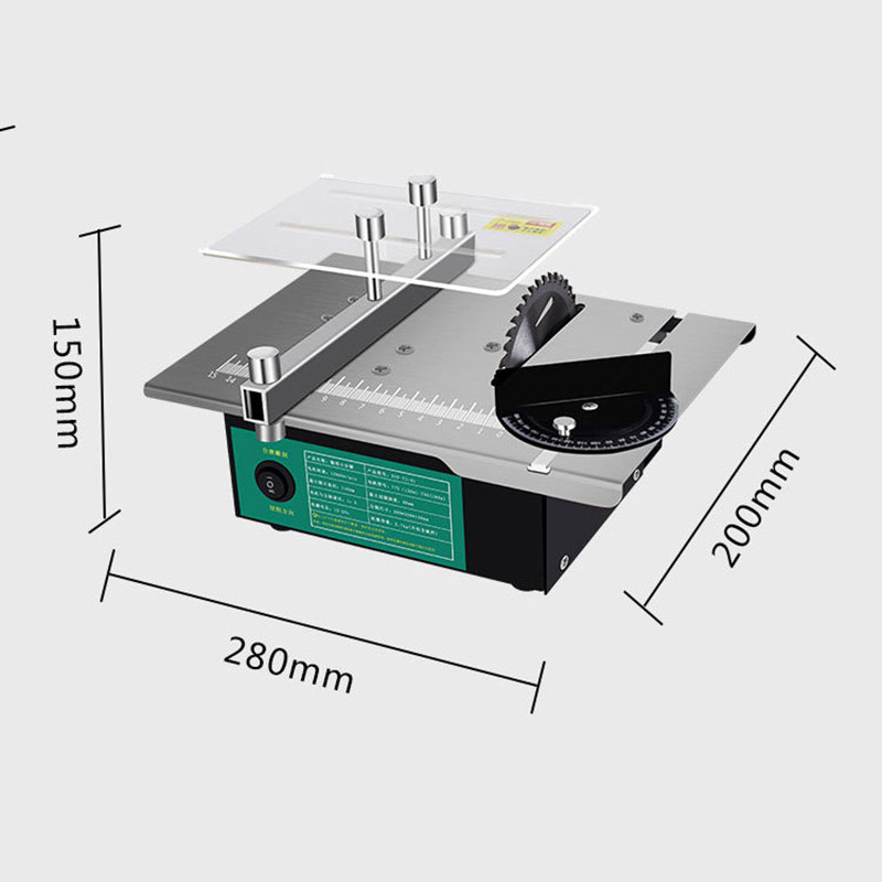 MULTIFUNCTIONAL MINIATURE MINI TABLE SAW DIY MODEL PRECISION CHAINSAW TEXT PLAY SMALL TABLE SAW