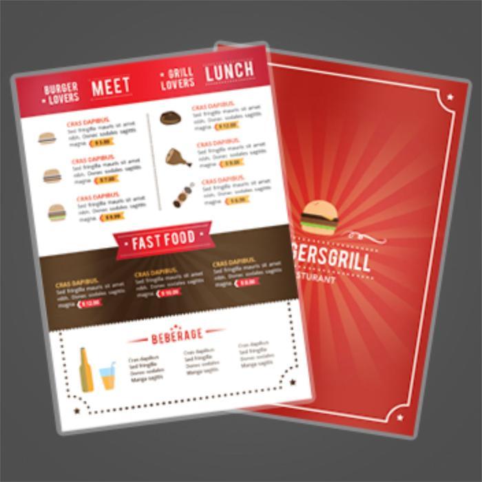Younger_Shop Cetak Kertas Daftar Menu Makanan/Minuman Custom + Laminating Gratis Desain