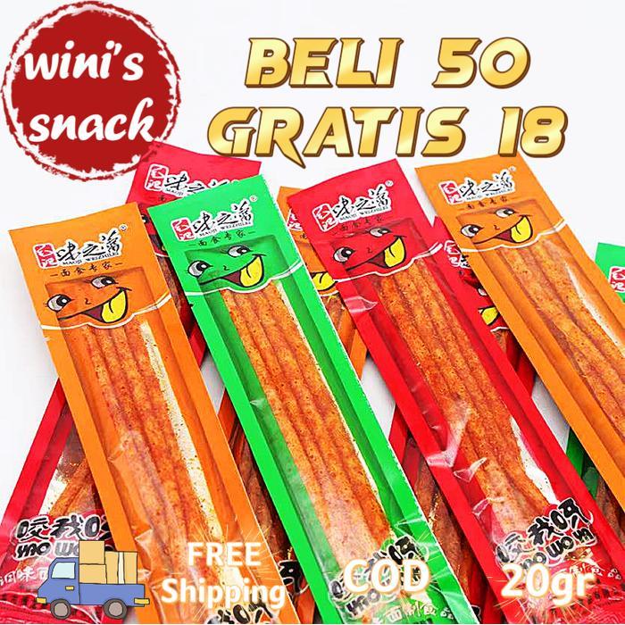Yummy HALALGrosirPedas latiao Makanan Vegetarian Grosir Makanan Ringan Kampus Komisariat Makanan