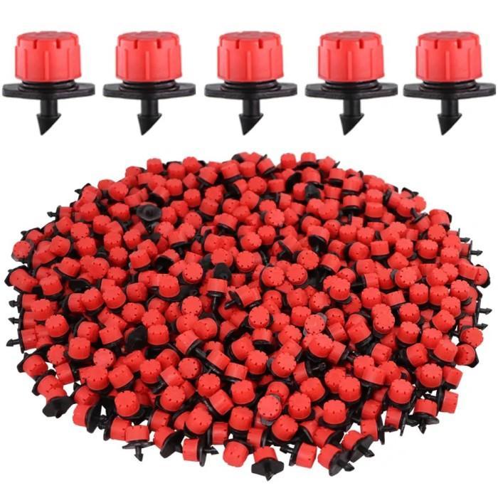 DRIPPER PUTAR 8 LUBANG MICRO ADJUSTABLE DRIPPER MERAH PANCURAN 8 ARAH MINI SPRINKLER IRIGASI