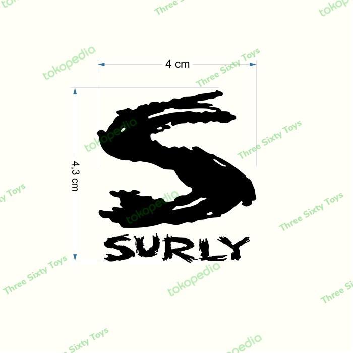 Cutting Stiker Sticker Sepeda Road Bike Fixed Bike Surly Head Tube Vinyl