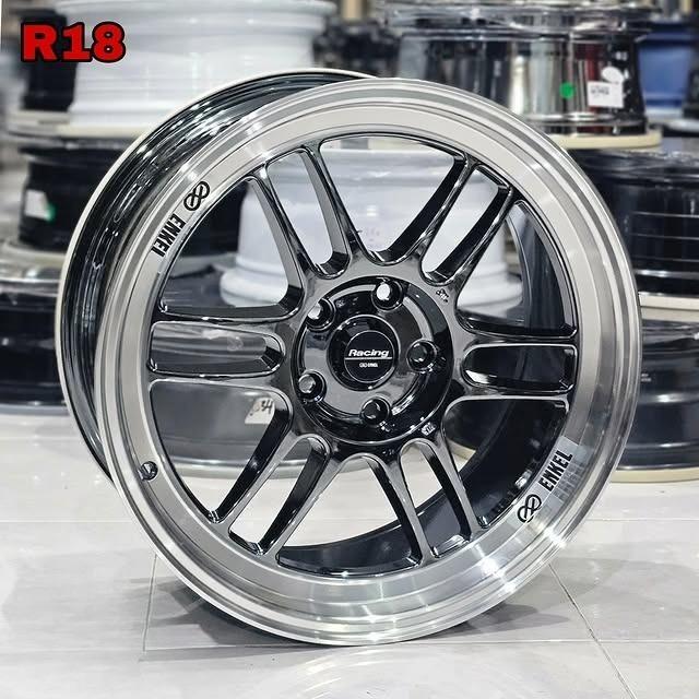 velg racing r18 ENKEI RPF1 BLACK CHROME lebar 8,5 et 42 velg ring 18 crv Innova terios xpander wrv