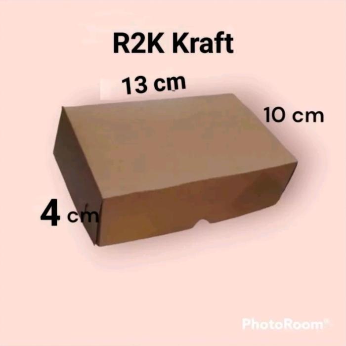 ECERAN BOX R2K Kotak 13x10x4 Kardus Kemasan Packaging Snack Kecil