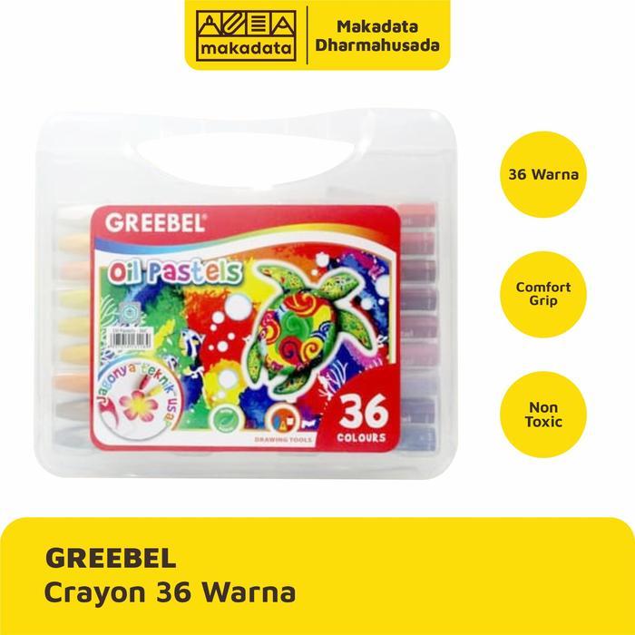 CRAYON KRAYON OIL PASTEL GREEBEL ISI 36 WARNA