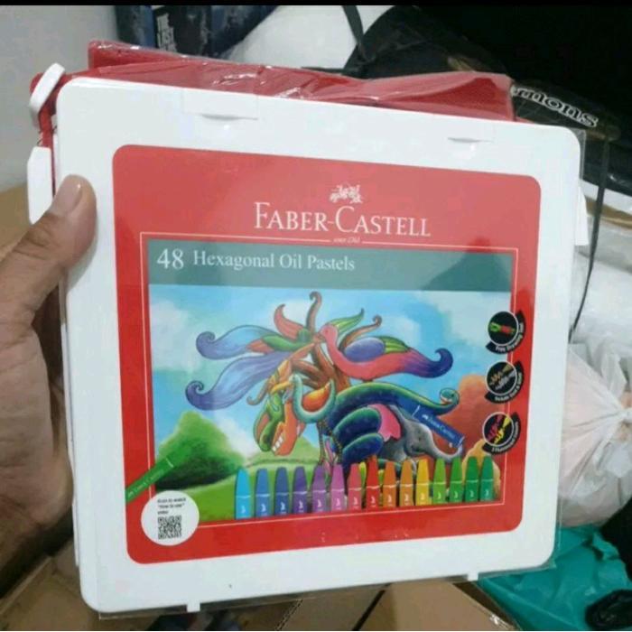 Faber Castell 48 Hexagonal Oil Pastel Crayon isi 48