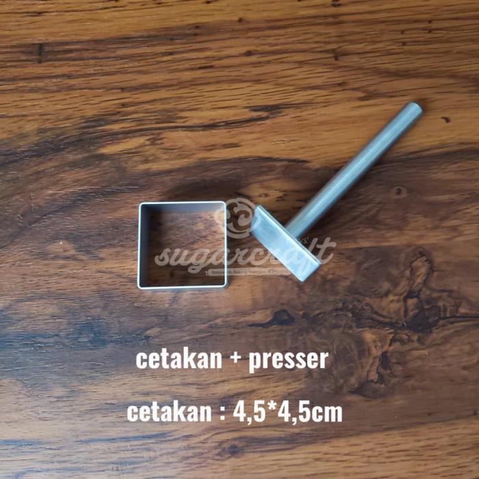 Cetakan Nastar Taiwan Persegi Kotak Ring Persegi Kotak Cookie Cutter