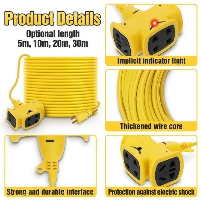 KABEL LISTRIK GULUNGAN ROLL DENGAN SAKLAR 30/20/10/5/3 METER SAMBUNGAN LISTRIK KABEL ROLL KONTRA