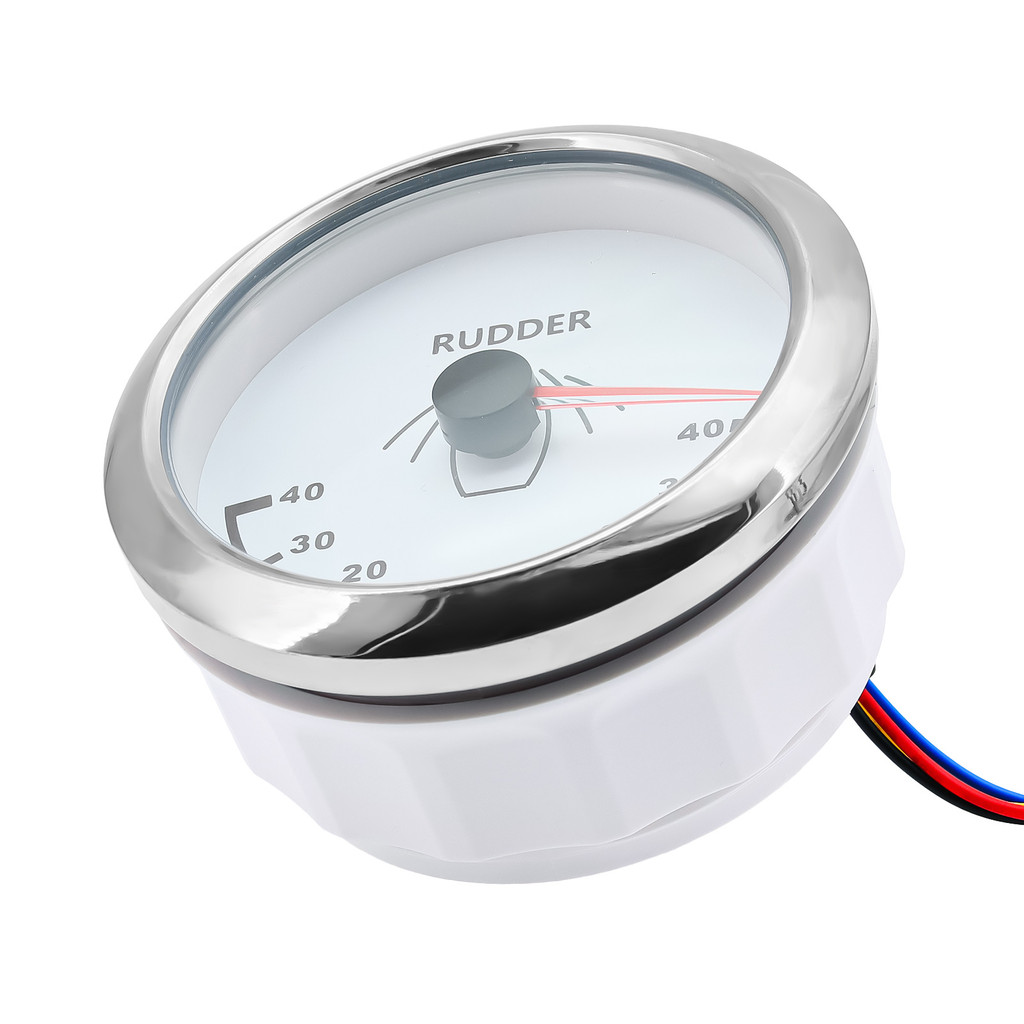 85Mm Rudder Angle Indicator With Rudder Angle Sensor Red Light Waterproof Ip67 0-190 Ohm Rudder