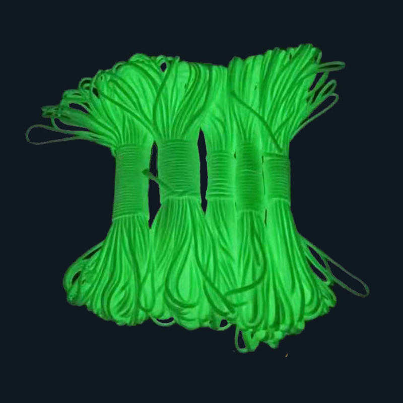 50M/100M Dia.4mm 9 Strand Core Paracord Multi Outdoor Paracord Luminous Umbrella Rope Outdoor