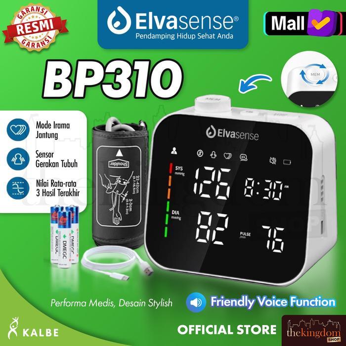 Elvasense BP310 Blood Pressure Monitor Alat Ukur Tekanan Darah Tensi Digital Tensimeter