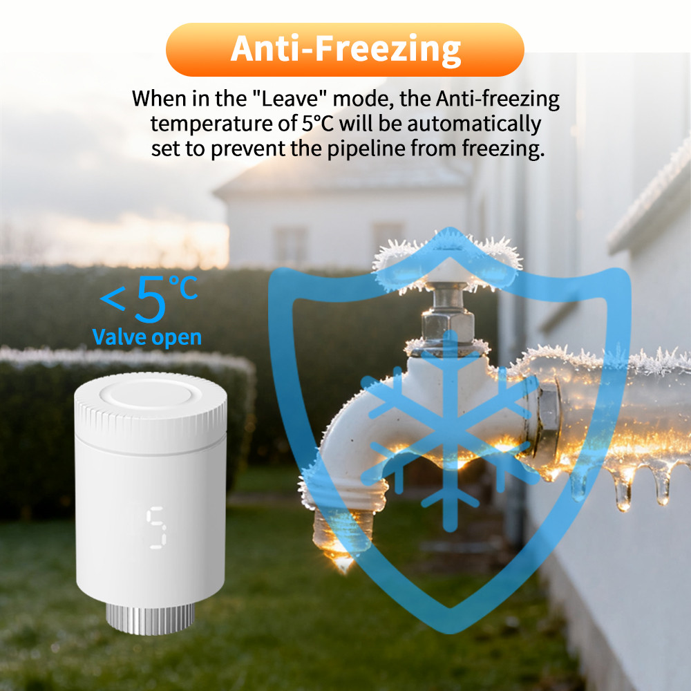 Tuya Zigbee 3.0 Thermostatic Valve Radiator Zigbee Thermostat Radiator Valve Head Tuya Valve