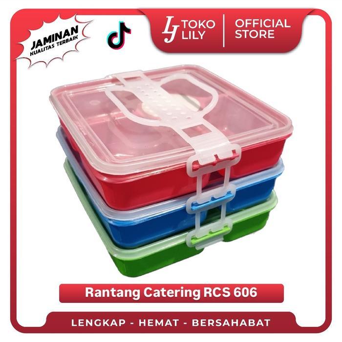 Rantang Makan / Rantang Makanan Katering / Rantang Plastik 3 Susun / Kotak Makan Bekal 3 Susun 3