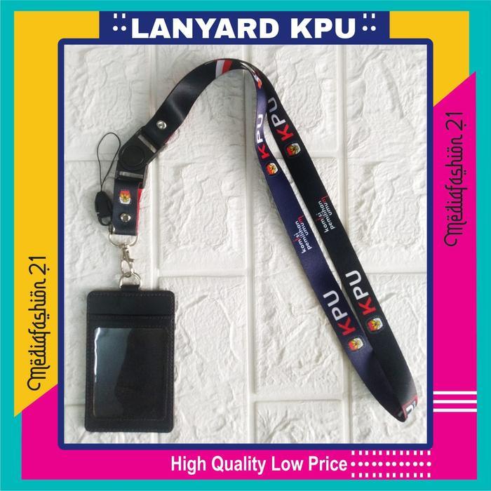 Kpu (Komisi Pemilihan Umum) Lanyard Printing / Tali Gantungan Id Card