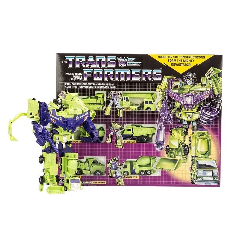 In stock Transformers toys US version G1 84-86 KO Devastator suit Model Robot Collection Action