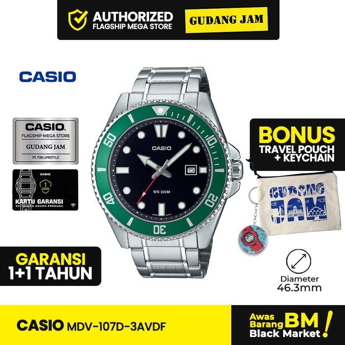 PROMO BESAR Casio General MDV-107D-3AVDF MDV-107D MDV-107 MDV107D MDV107