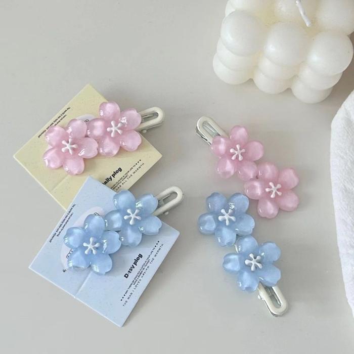 Jepit Rambut Bunga Mini Jepitan Rambut Kecil Hairclip Rambut Anak Jepit Poni Korea