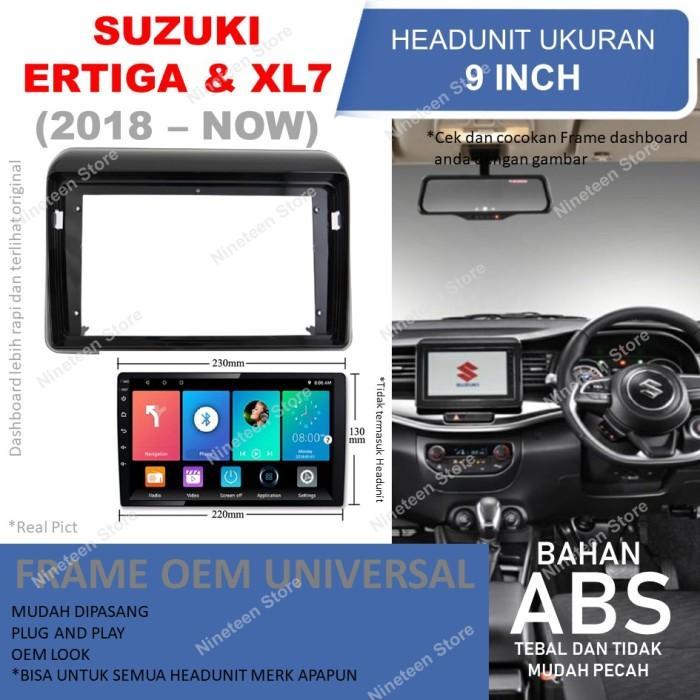 Frame Panel Headunit Android 9 inch Untuk Mobil Suzuki Ertiga dan XL7