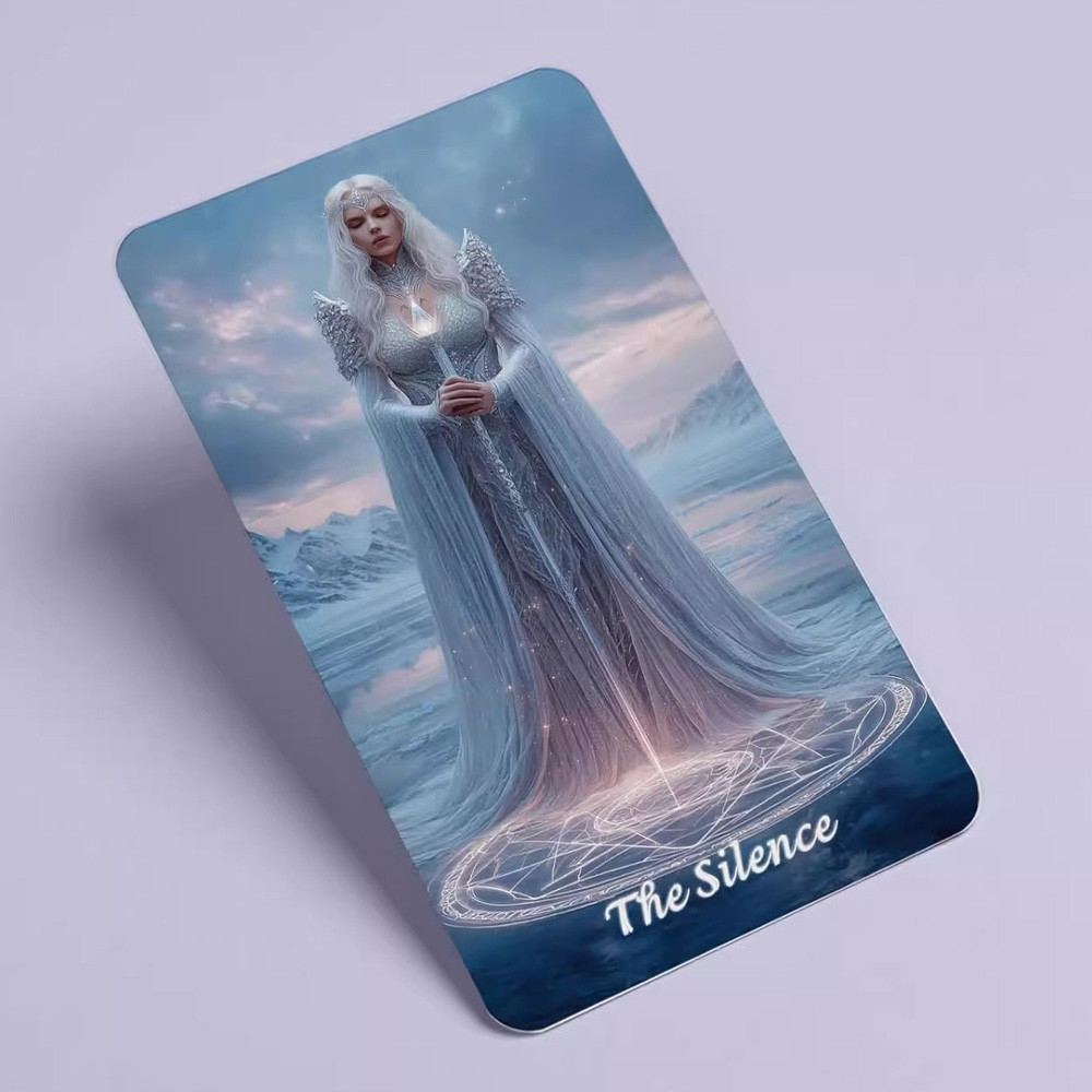 Beginner Tarot Cards Set with Paper Guide, Winter Still Tarot Deck, 80 Oracle and Tarot Cards,