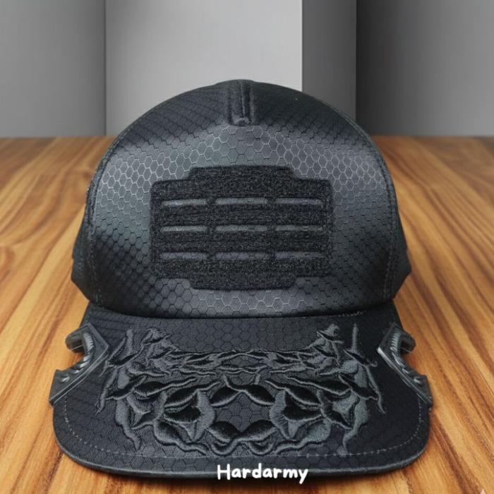 TERBARU Topi Pati AD Topi laser tawon Topi Laser Hitam Topi Velcro Topi Bordir Timbu lTopi Cordura