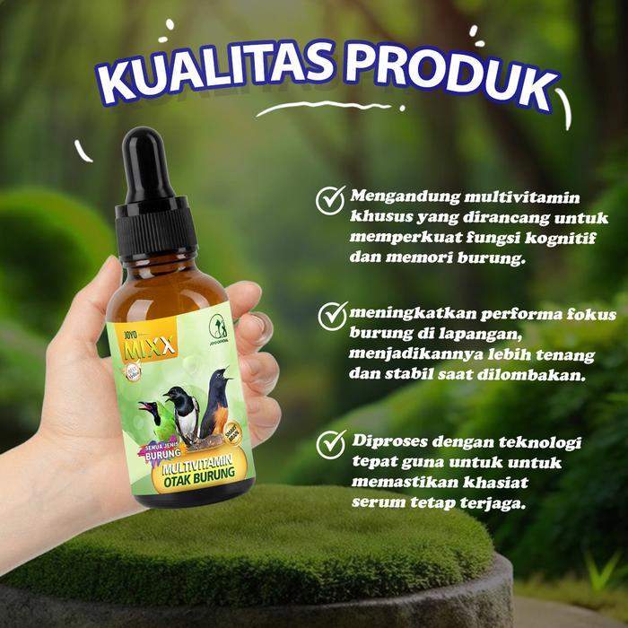 VITAMIN OTAK MULTIVITAMIN OTAK VITAMIN BURUNG CERDAS & PINTAR DAYA INGAT BURUNG MIXX MULTIVITAMIN