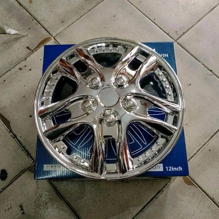 Wheel Dop Velg Mobil Calya Sigra Agya Ayla Warna Chrome