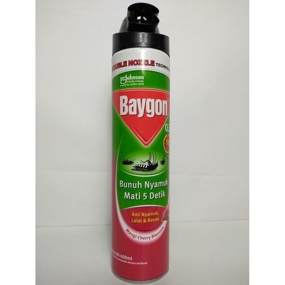 ` Baygon Double Nozzle Cherry Blossom 600 ml