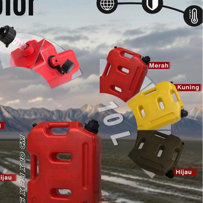 Jerigen Jerrycan Longhaul Fuel Pack 10 Liter Bensin 4x4 Winch Offroad