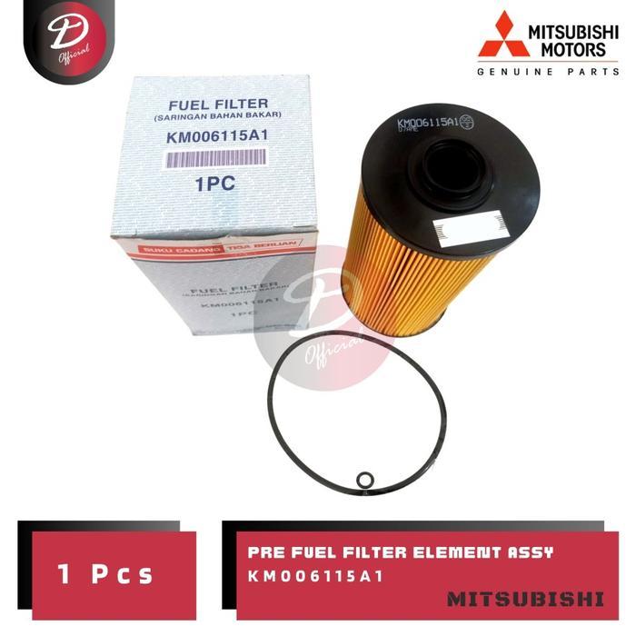Fuel Filter Saringan Filter Solar Bawah Mitsubishi FUSO FN62F FN62 F KM006115A1 Asli Oriignal