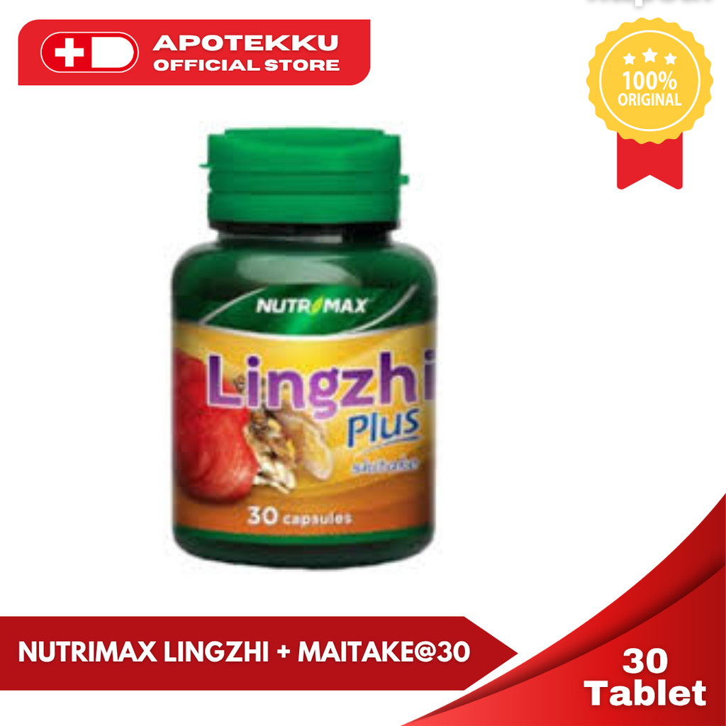 NUTRIMAX Lingzhi Plus Maitake 30s - Ekstrak Jamur Herbal Anti-Kanker & Tumor