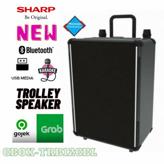 Sharp speaker trolly CBOX-TRB12CBL Bluetooth Wireless Bass Tws