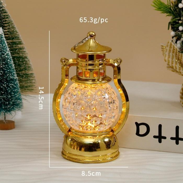 Vinnatsu Lentera Lampu Led Hiasan Lampu Lentera Kecil Lilin Gantung Dekorasi Eid Mubarak Lentera Led