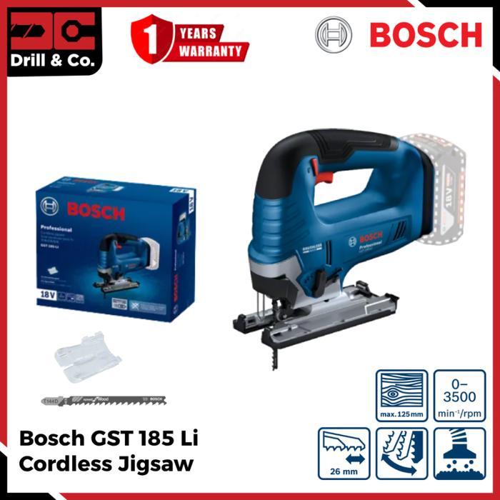storejayabaru Bosch GST 185 Li Brushless Cordless Jigsaw / Jigsaw Baterai 18V