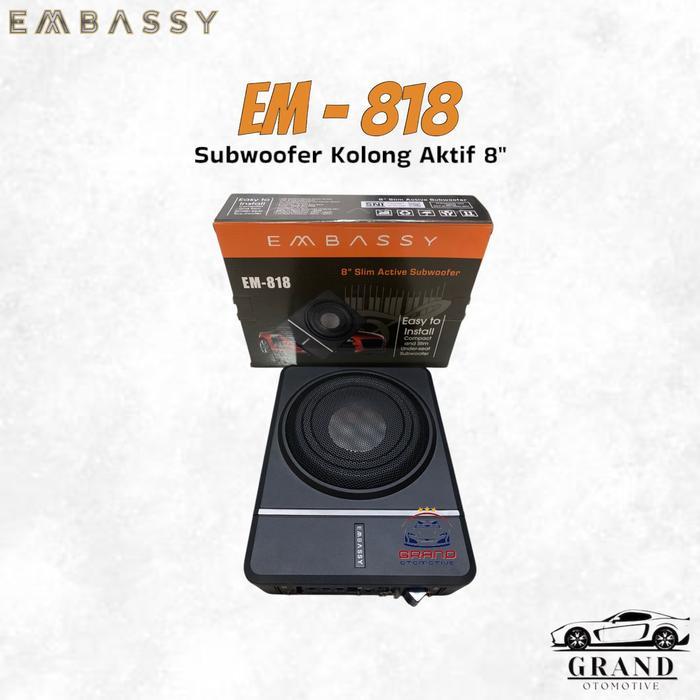 Subwoofer Kolong Embassy Em-818 Subwoofer Aktif Embassy Em818