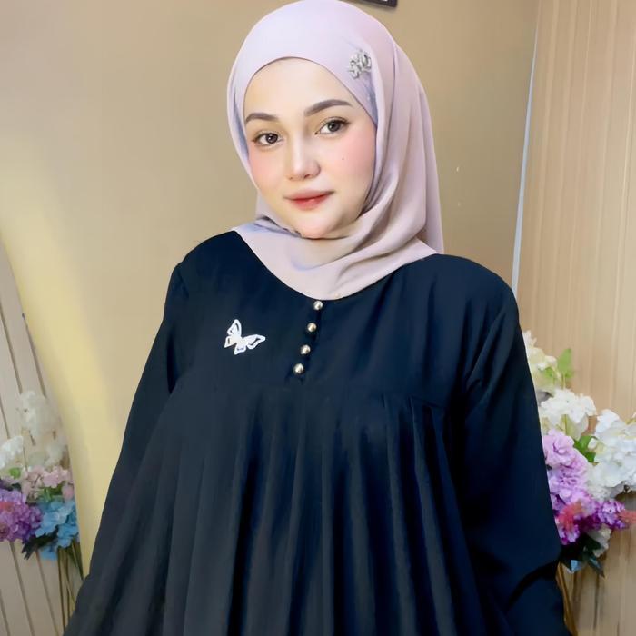 [Langsung Kirim] Gamis Salsa Muslim Jumbo/ Gamis Daily Crincle Ld 120 Tbk