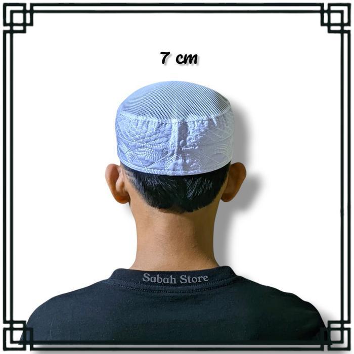 Peci Madinah Jaring Kopiah Haji Tinggi 4Cm 5Cm 6Cm 7Cm 8Cm Peci Madinah Jaring Terlengkap Songkok