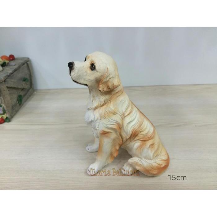 PATUNG PAJANGAN ANJING GOLDEN RETRIEVER