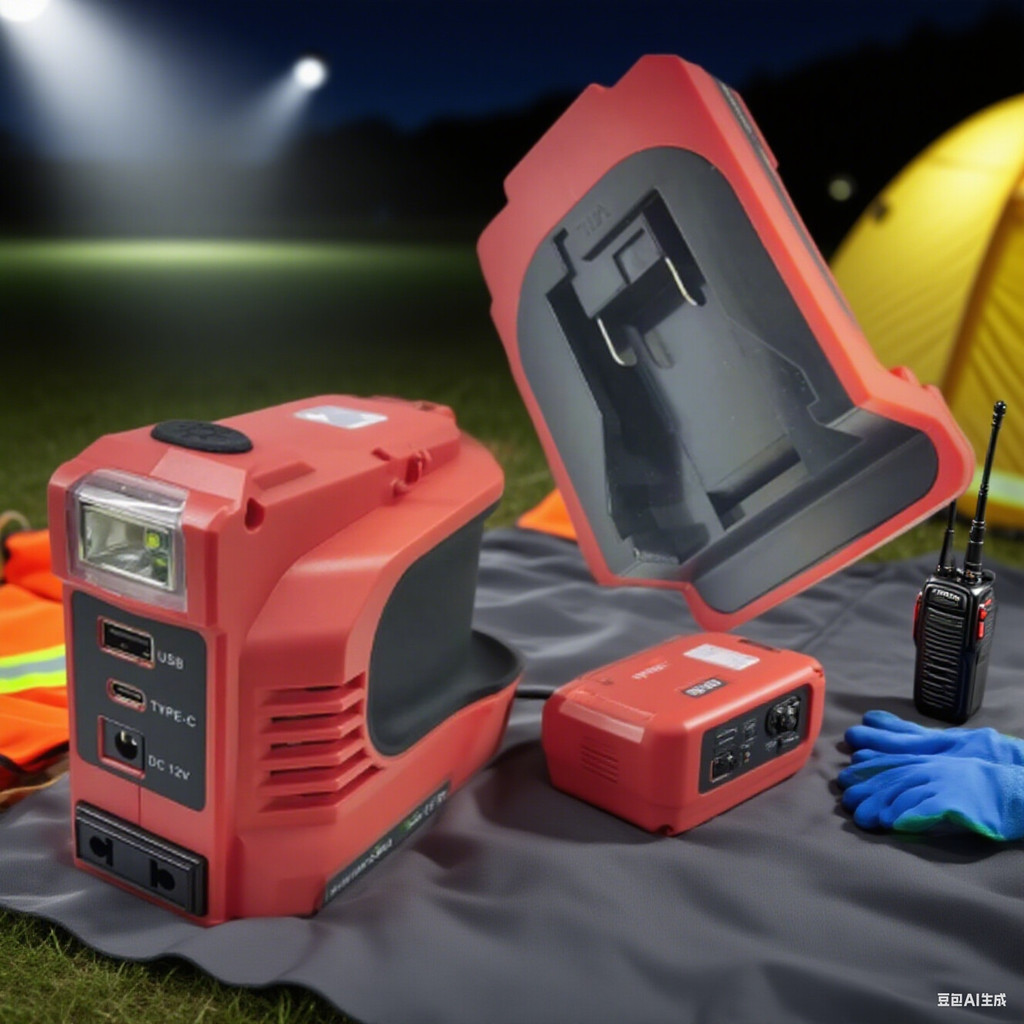 1 Pc 200W Power Inverter, Power Inverter Tool Accessory, Dc 18V To Ac 220V, 200W Power Inverter For