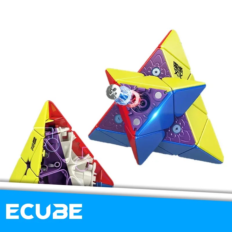 [ECube] MoYu WeiLong Pyraminx WR Maglev Magic Cube 3x3x3 Stickerless Magnet Speed Puzzle Educational