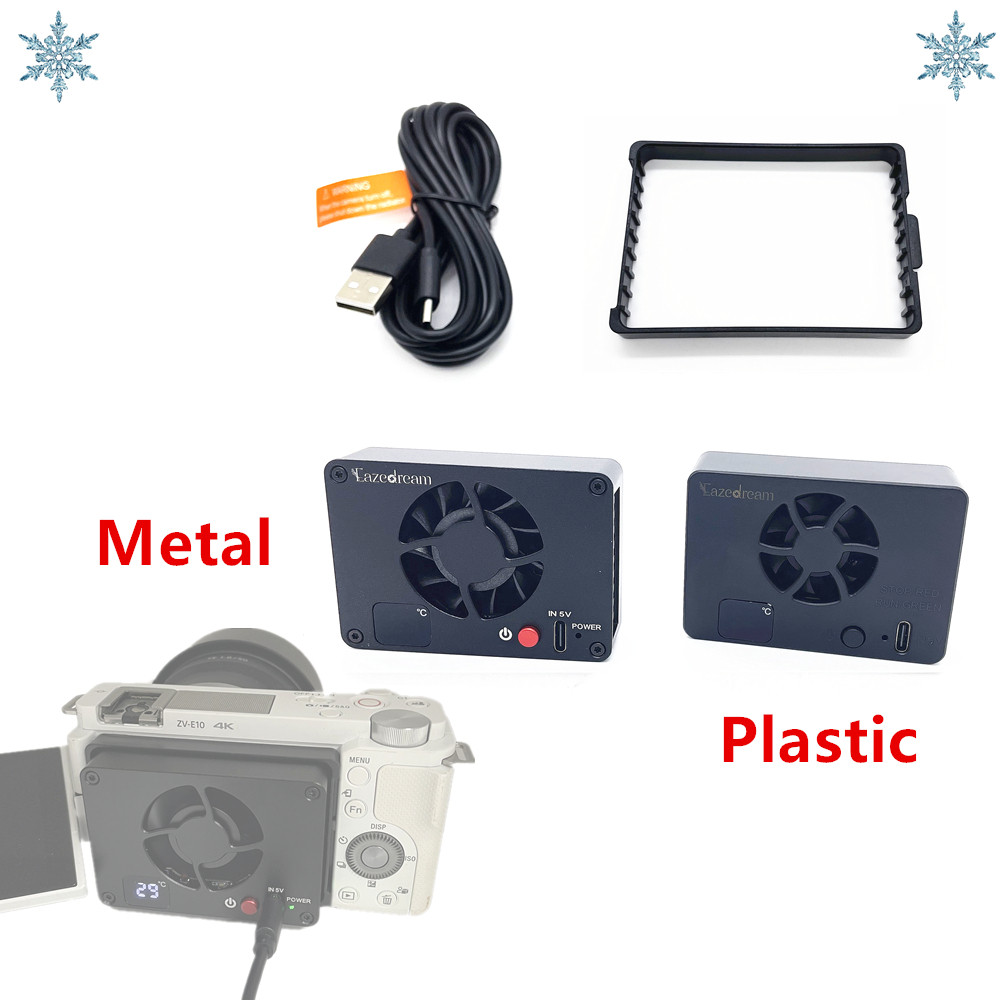 Cooling Fan Camera Radiator for Sony ZV-E10 A7IV FX30 ZV-E1 A6700 A7CII A7SIII A7SM3 A7M4 A7C2 ZVE10