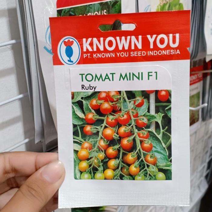 KYS - benih TOMAT CHERRY RUBY isi 45 biji - tomat mini ruby - known