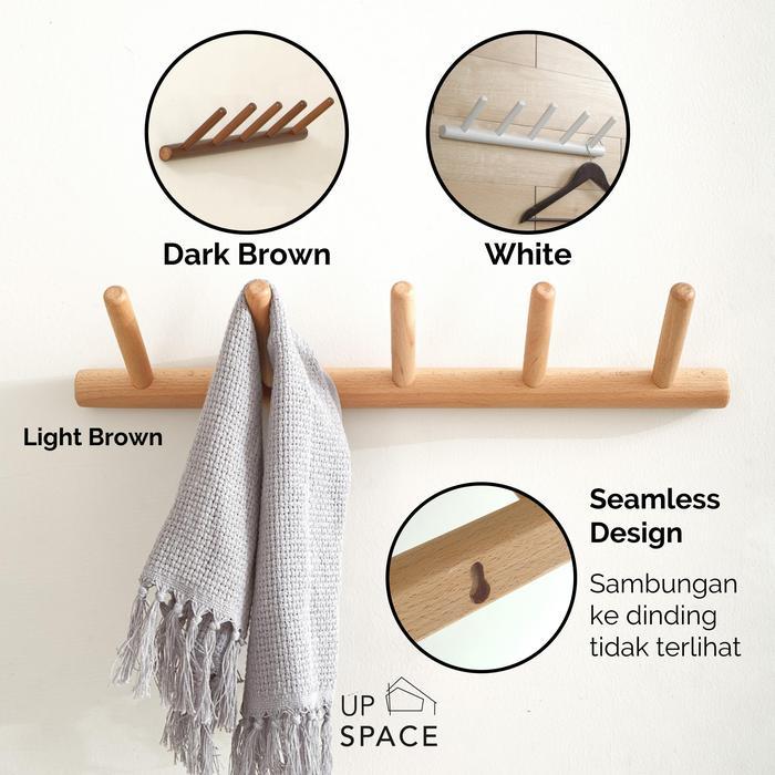 Edma Wall Hanger / Gantungan Dinding Kayu / Gantungan Hook Hanger Baju