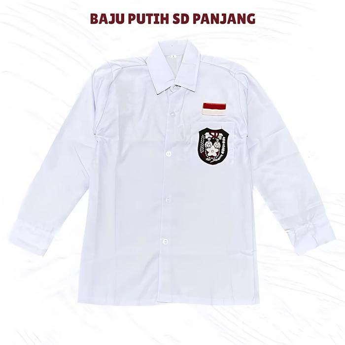 KEMEJA PUTIH SD LENGAN PENDEK SERAGAM SEKOLAH ANAK LAKI-LAKI KELAS 1-6 BAJU PUTIH ANAK SD *