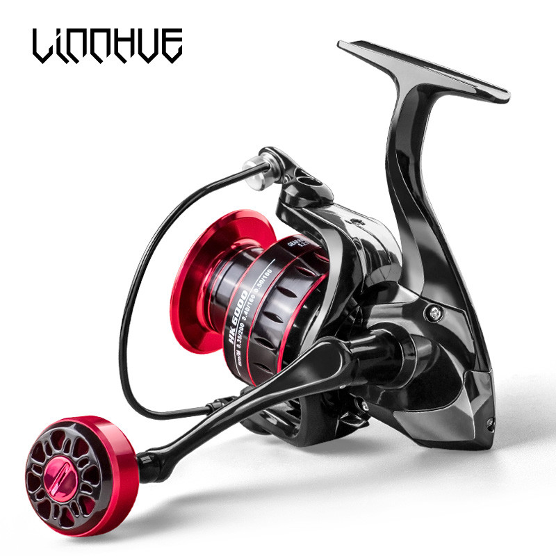 LINNHUE Fishing Reel 1000-7000 Spinning Reel Metal EVA Ball Grip Reel Fishing Metal Spool Fishing