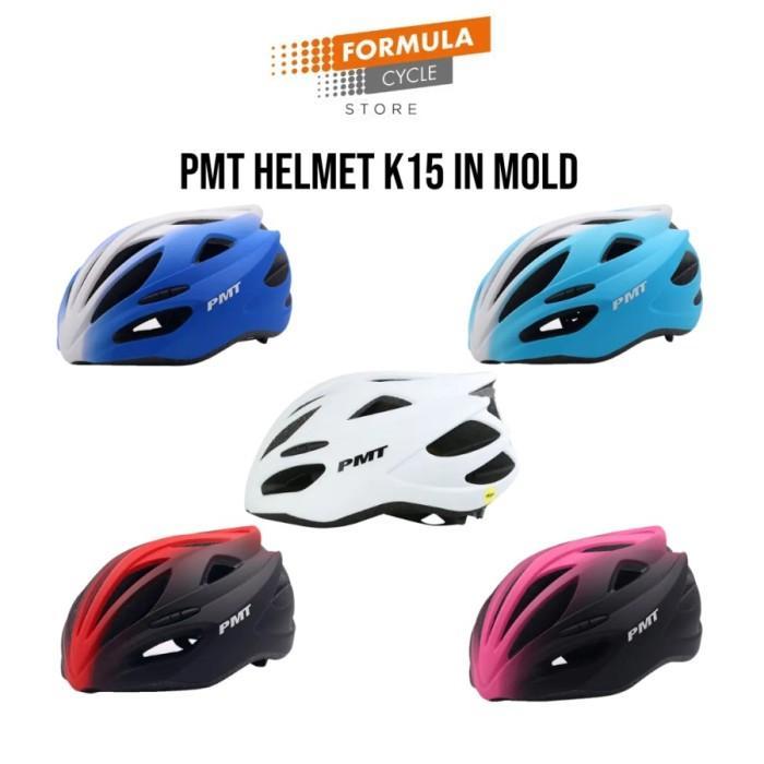 HELM SEPEDA PMT K15 IN MOLD UKURAN M