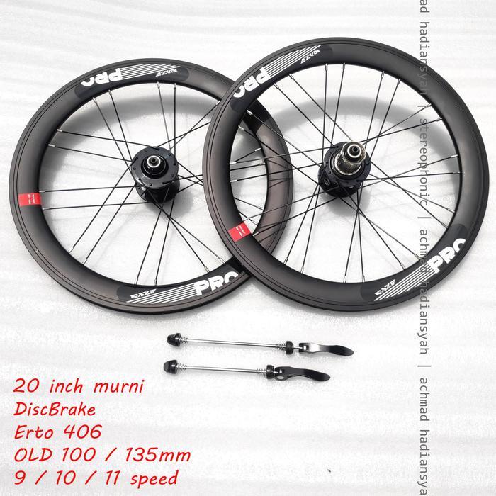 ORIGINAL RAZE.. Wheelset 20inch murni Erto 406 RAZE Rims 20 inch murni