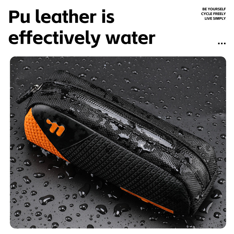 WEST BIKING Portable Bicycle Top Tube Bag 0.6L Mini Waterproof Bike Front Frame Bag Cycling Tool