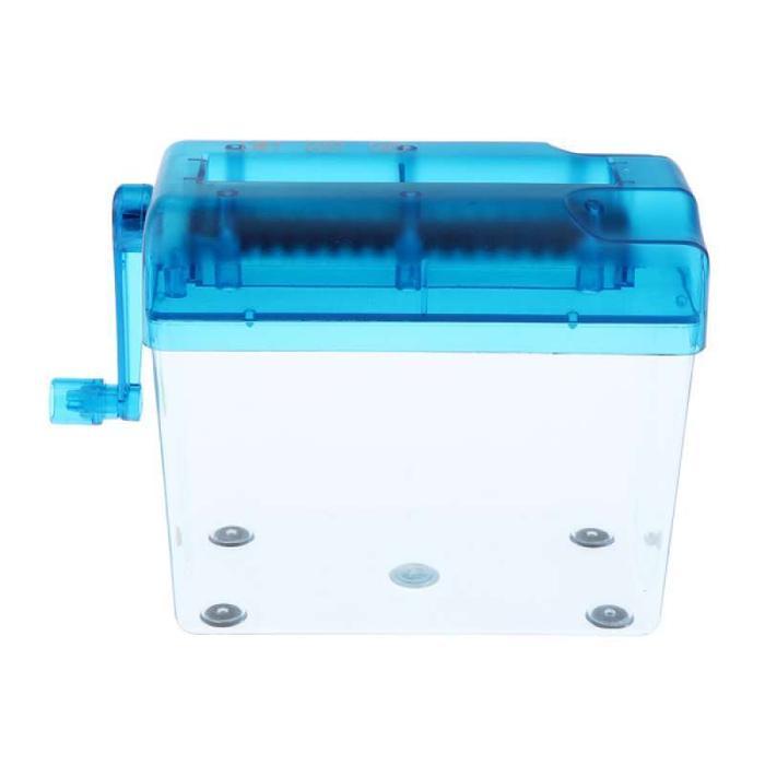 Mini Hand Paper Shredder Penghancur Kertas Mini - Biru